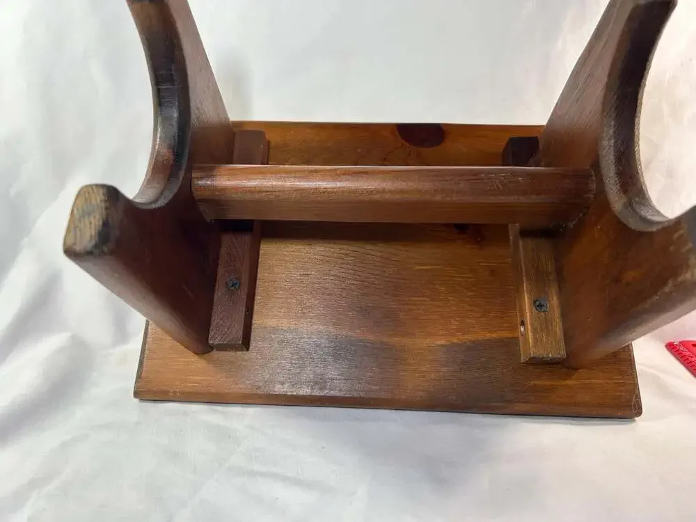 Vintage 50’s Pine Step Stool with adorable poem”This little stool is mine. I use